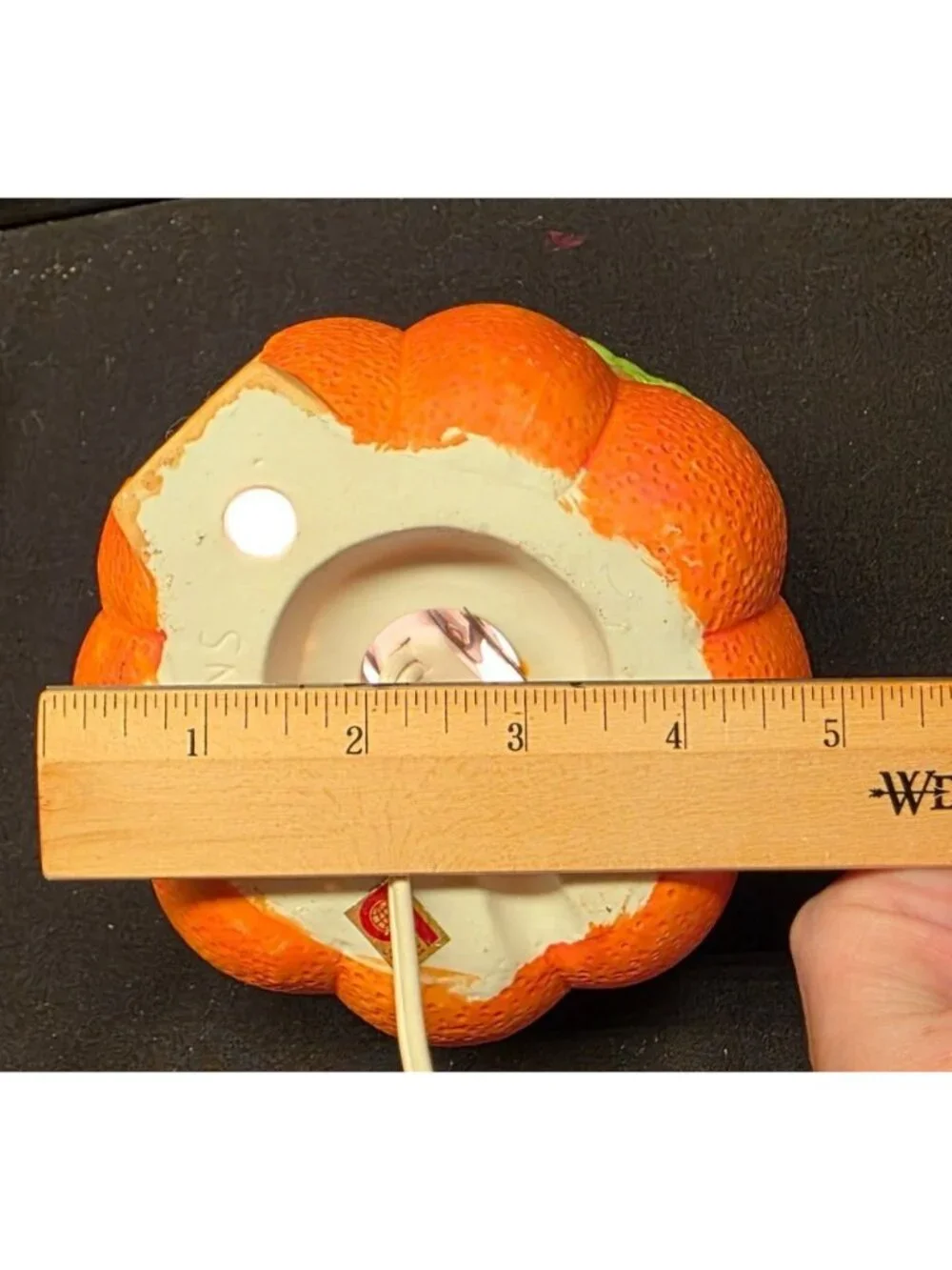 Vintage Brinn's Light-Up Spooky Pumpkin Jack-O-Lantern House Halloween Decor